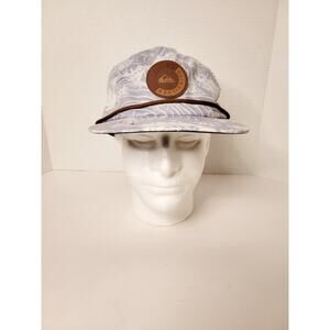 Quiksilver Hat Cap Blue White Wave Pattern Rope Detail Snapback OSFM Surf Skate